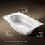 Windward 72" x 42" Drop In Soaking Bathtub-1746412822-1857375181