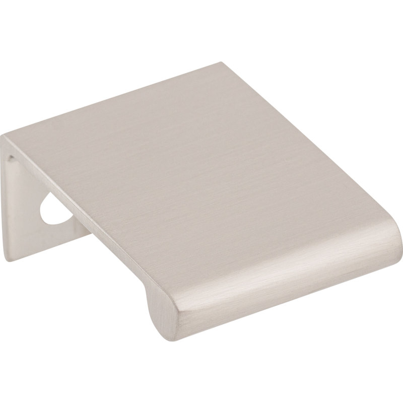 Europa Finger pull, Brushed Satin Nickel, 5/8" Center to Center