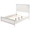 Lit luxueux avec tête de lit à DEL et support robuste, parfait pour créer une chambre à coucher moderne et confortable.