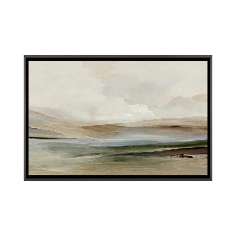Echoes of Solitude - Wall Art Print - Framed Canvas, Gray, 18" H x 26" W