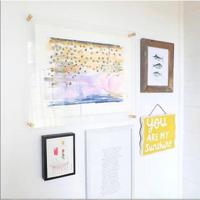 Clear UV-Grade Acrylic Modern Floating Picture Frame