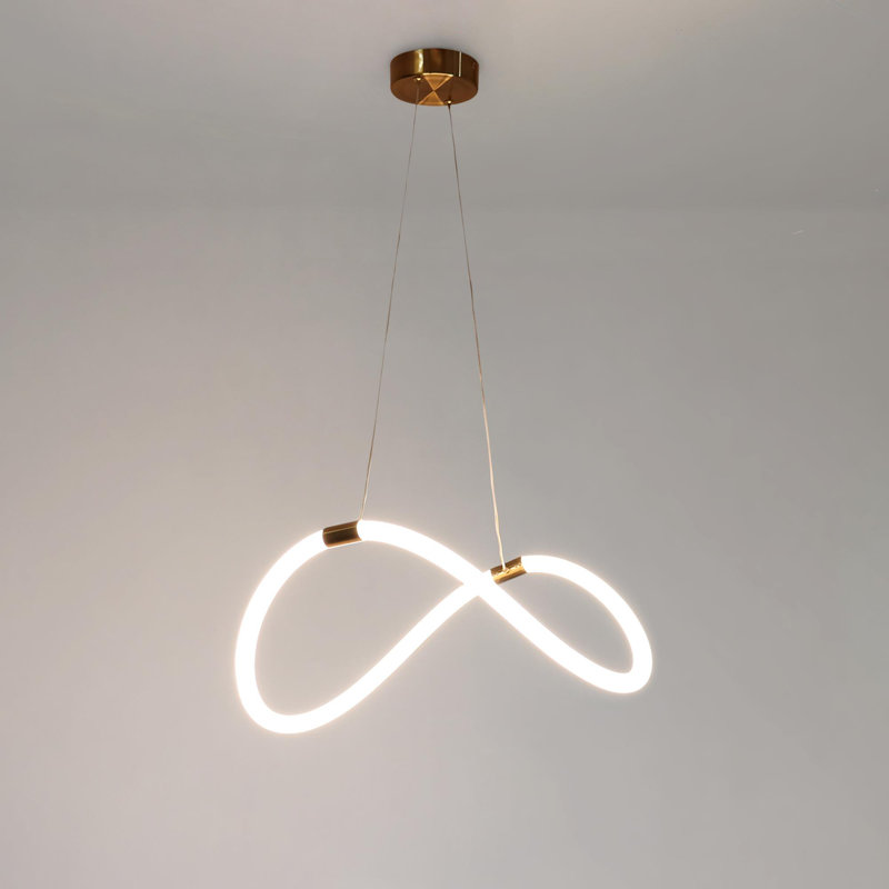 Chrispen 1-Light Unique/Statement Geometric LED Chandelier