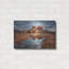 Art mural en métal luxueux «Cathedro Rock Reflection» par David Drost, 24 po x 16 po