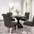 August Grove® Coit 5-Piece Dining Set, Cross-Buck Round Table With 4 Tufted Chairs-176086205