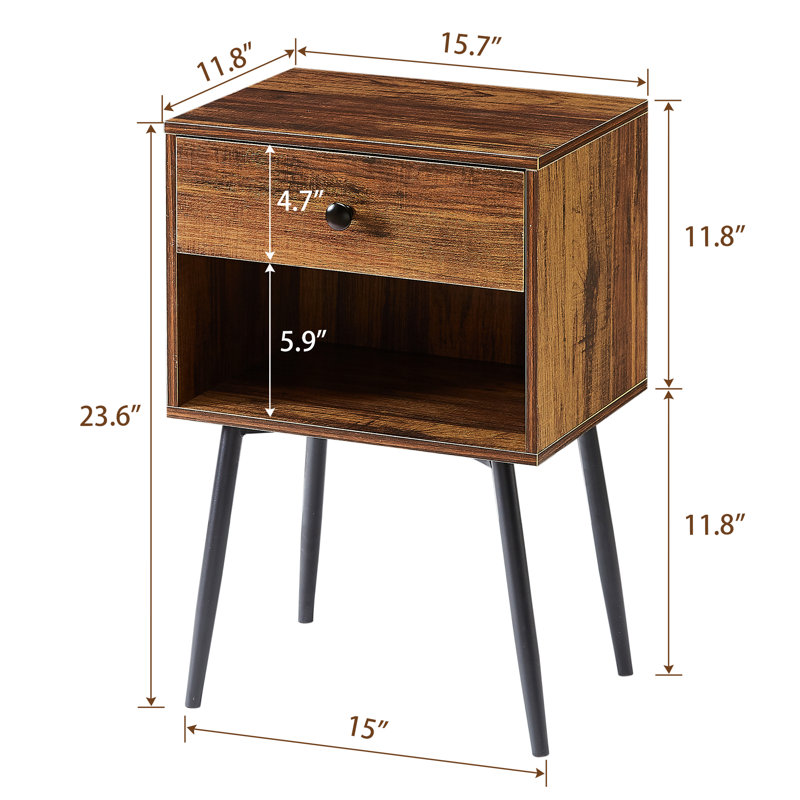 Maybee Steel Piece Bedroom Set, Full/Double, Brown