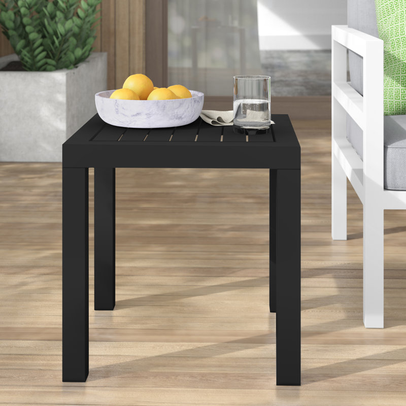 Brette 18" W Side Table, Black