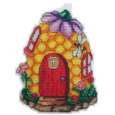 Trousse de broderie au point de croix comptée « Maison en ruche » d'Alisena 8050A