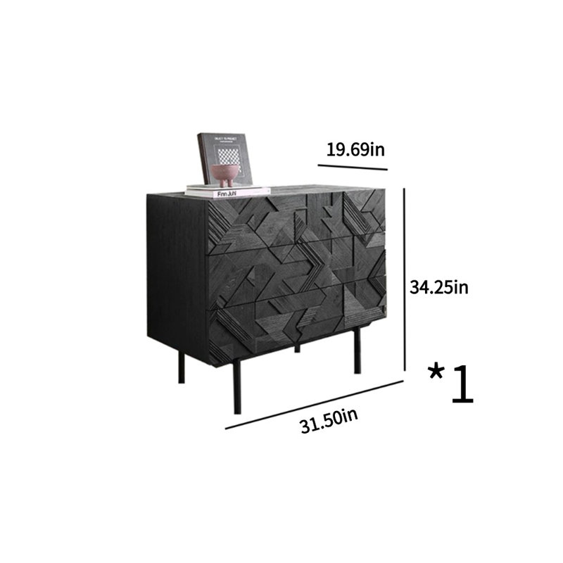 Commode d'appoint Retro Industrial