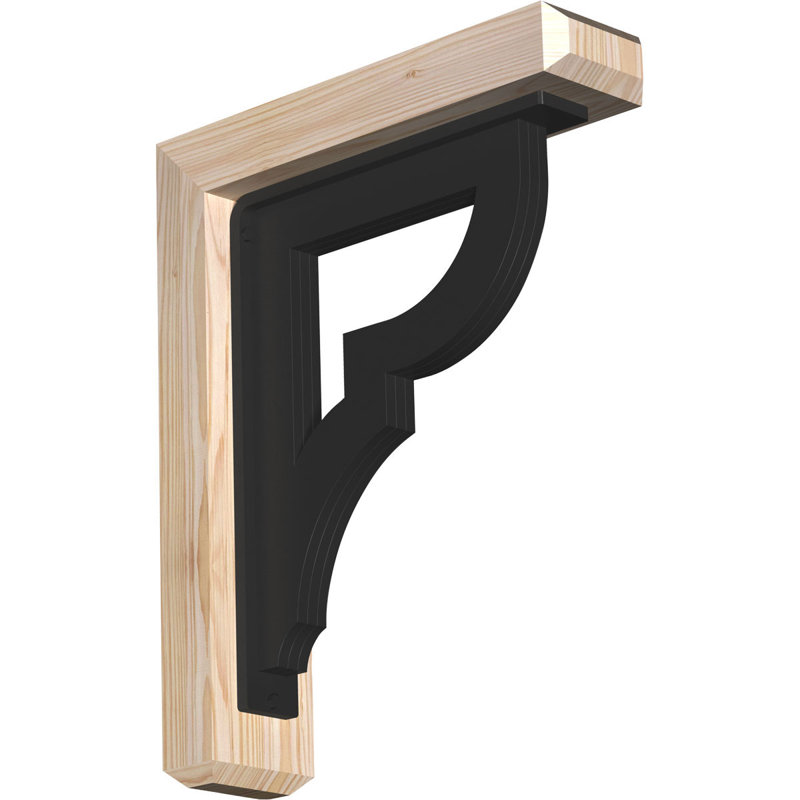 Support triple Ironcrest de 4 po Bradford, H 19 po x P 16 po, Sapin de Douglas de l 3 1/2 po x T 2 po (lisse)