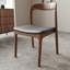 Ensemble de salle à manger 4 personnes en noyer foncé pour 4 personnes - table 53 po et 4 chaises-1905812402-1905812403