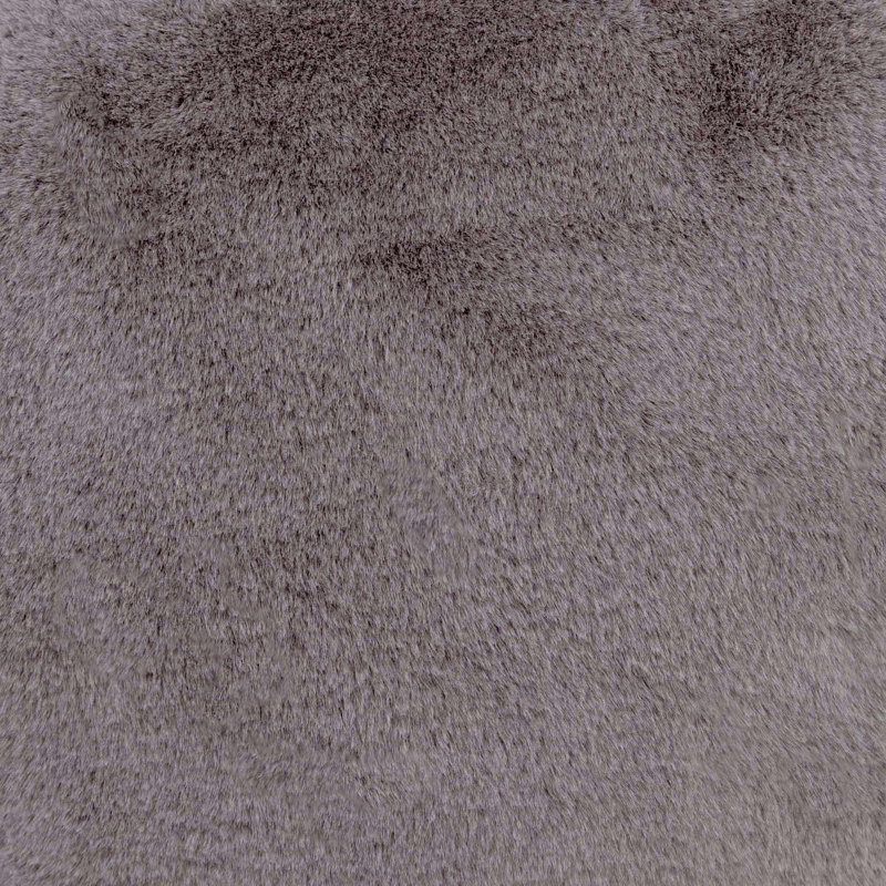 Kingston Faux Rabbit Fur Classic Bean Bag, Grey