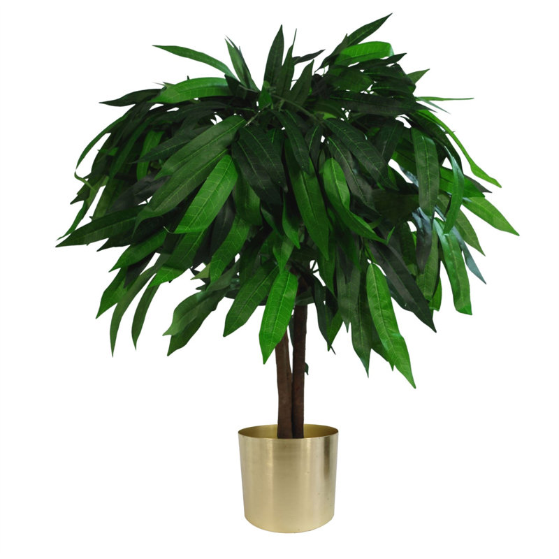 80cm Faux Plant in Metal Planter
