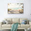 Ensemble de 1 tableau sur toile représentant une scène de plage-129063080-129063085