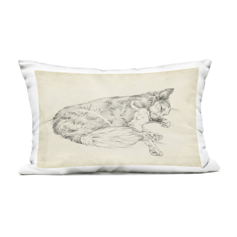 Coussin d'extérieur imprimé Antique