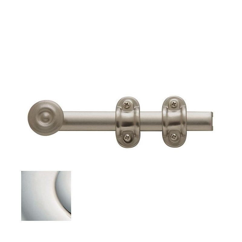 Ornamental Heavy Duty Surface Bolt, Bright Nickel