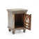 Table de chevet en bois gris antique