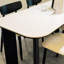 Table et chaise de salle à manger crème à vent silencieux-111031037