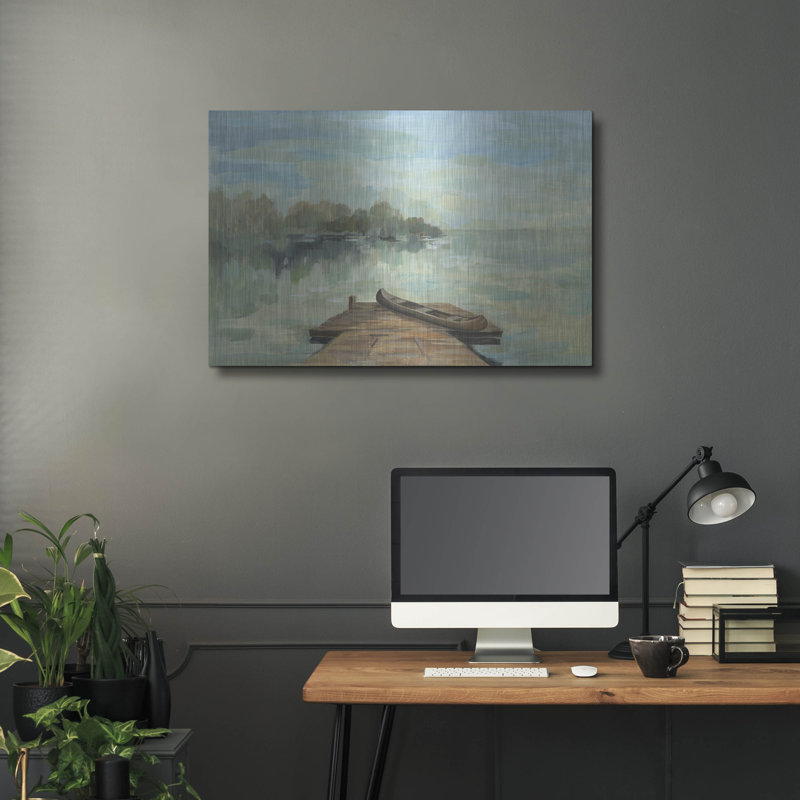 «Lakeside Retreat II No Wood» par Silvia Vassileva, H 24 po x l 36 po
