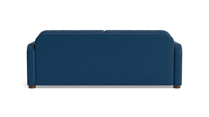 Archie Leather Sofa (85"), Leather - Deep Blue
