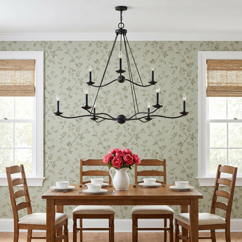 Bryce 9 - Light Dimmable Classic / Traditional Chandelier