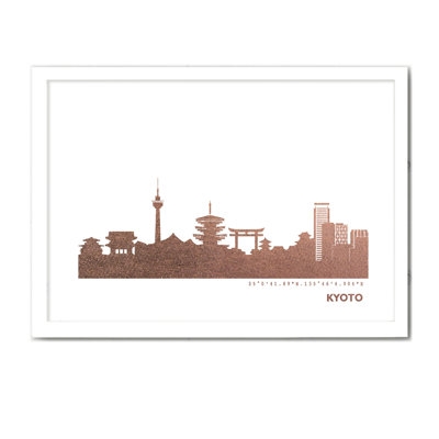 Kyoto Skyline 1 Piece Single Picture Frame Wall Art