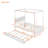 Wood Canopy Bed With Trundle Bed ,Full Size Canopy Platform Bed With  Support Slats .No Box Spring Needed, Brushed White