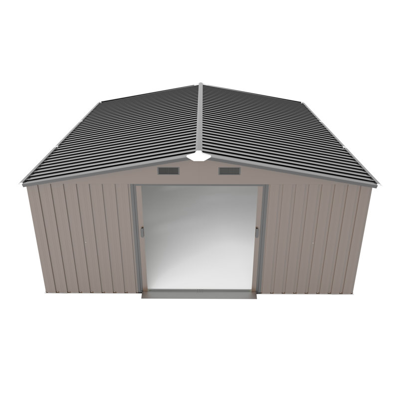 x 12 pi de remise en métal avec rangement, remise à outils de jardin moderne pour la maison