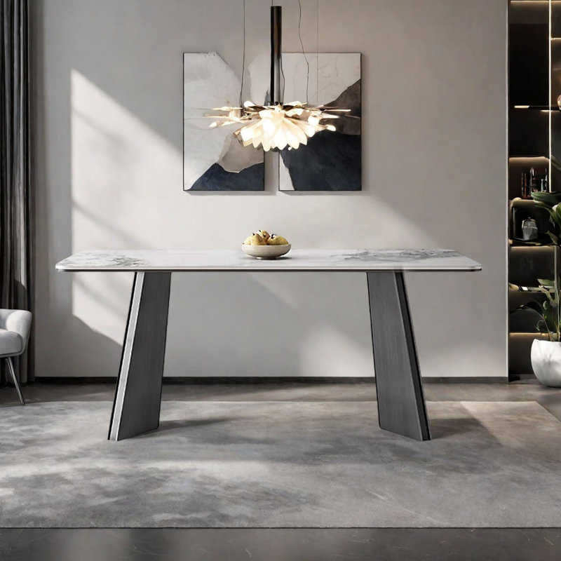 Table de salle à manger Modern Modern, H 29,5 po x L 70,9 po x l 35,4 po