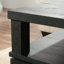 Table basse, finition noire