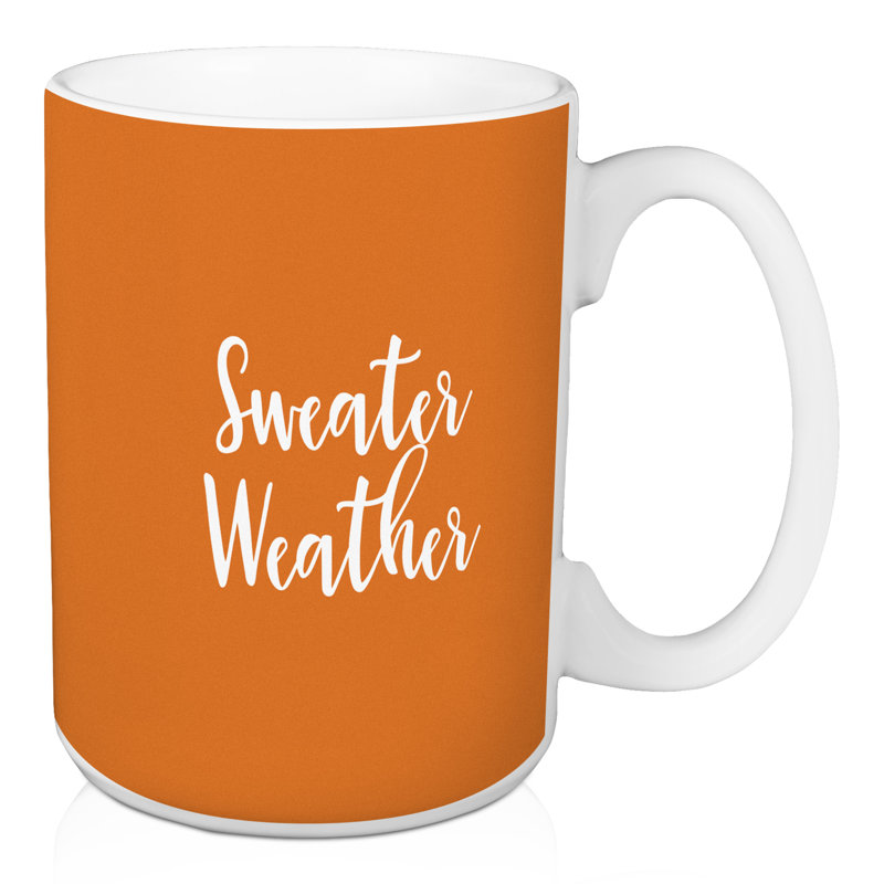 Grande tasse à café de sueur Nace, Orange