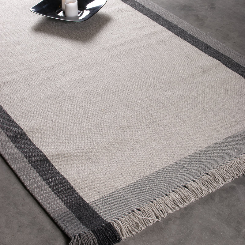 Marlette Striped Hand Woven Area Rug, Rectangle 140 x 200cm