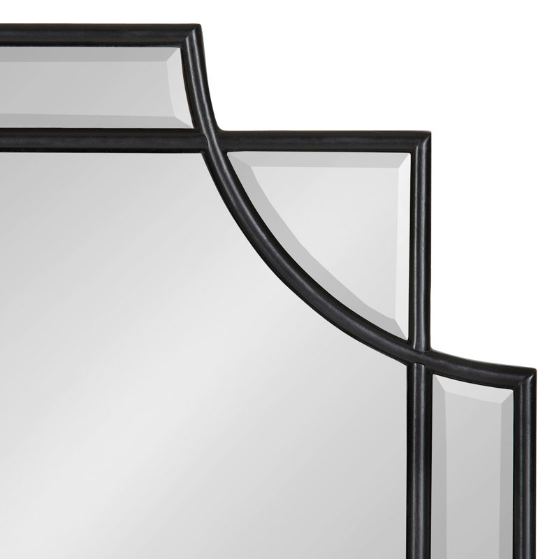 Ocilla Flat Mirror, Black, 36" x 24"