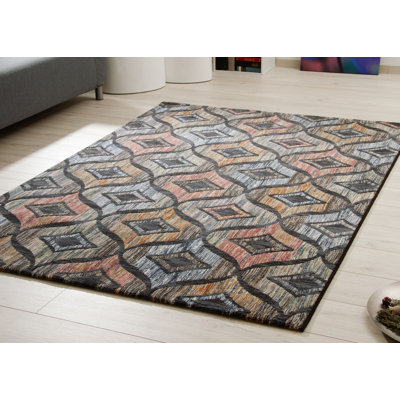 Oeste Geometric Flatweave Area Rug