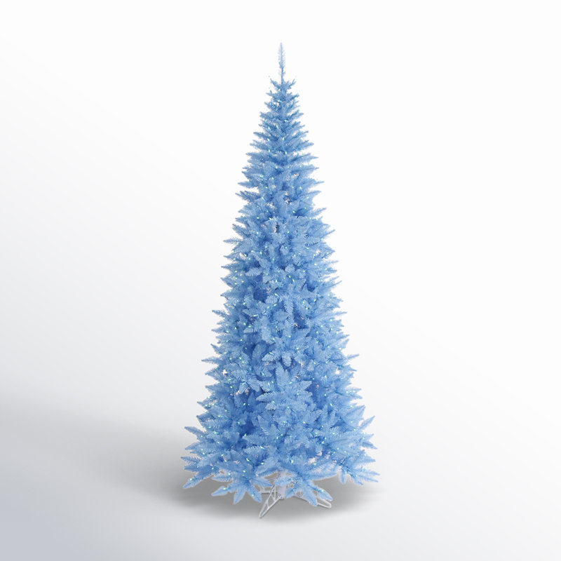 Lighted Artificial Fir Christmas Tree, 7.5' H