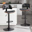 Tabouret de bar pivotant et réglable en hauteur avec repose-pieds-341806896-340149718