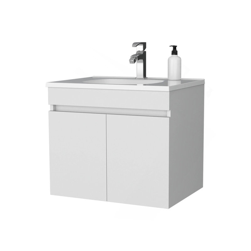 White Vanity With 2 Doors, White