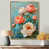 Toile avec cadre flottant or