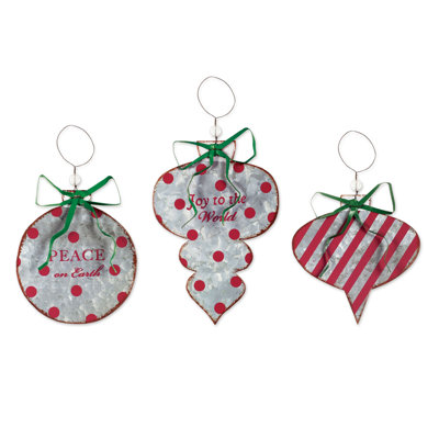 Galvanized Ornament-3 pcs