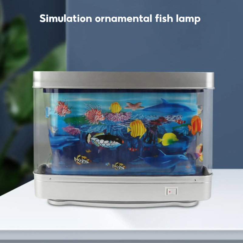 Simulation artificielle aquarium dans un réservoir Lampe décorative veilleuse méduse