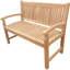 Banc de jardin et de patio en bois de teck massif Catlett-1010114948