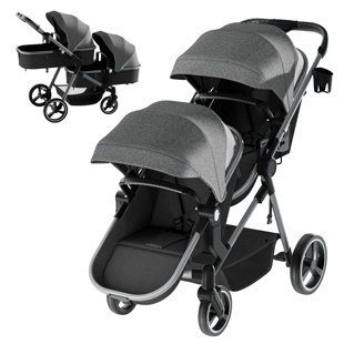 Poussette simple pliable avec dossier réglable