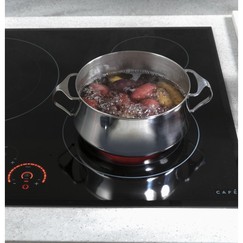 Café 30" Electric Cooktop with 5 Elements and Griddle, Matte Black