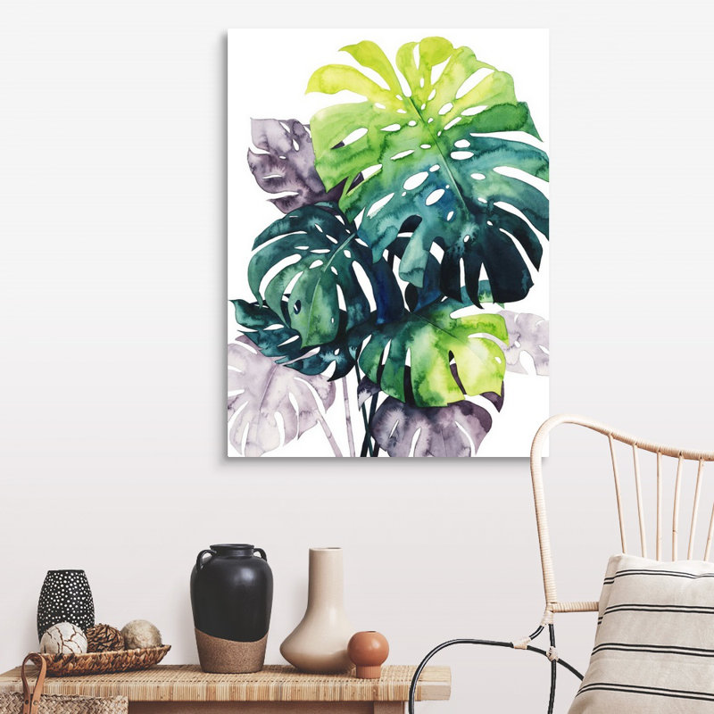 Art mural sur toile Twilight Palms IV, Toile tendue, H 40 po x l 30 po