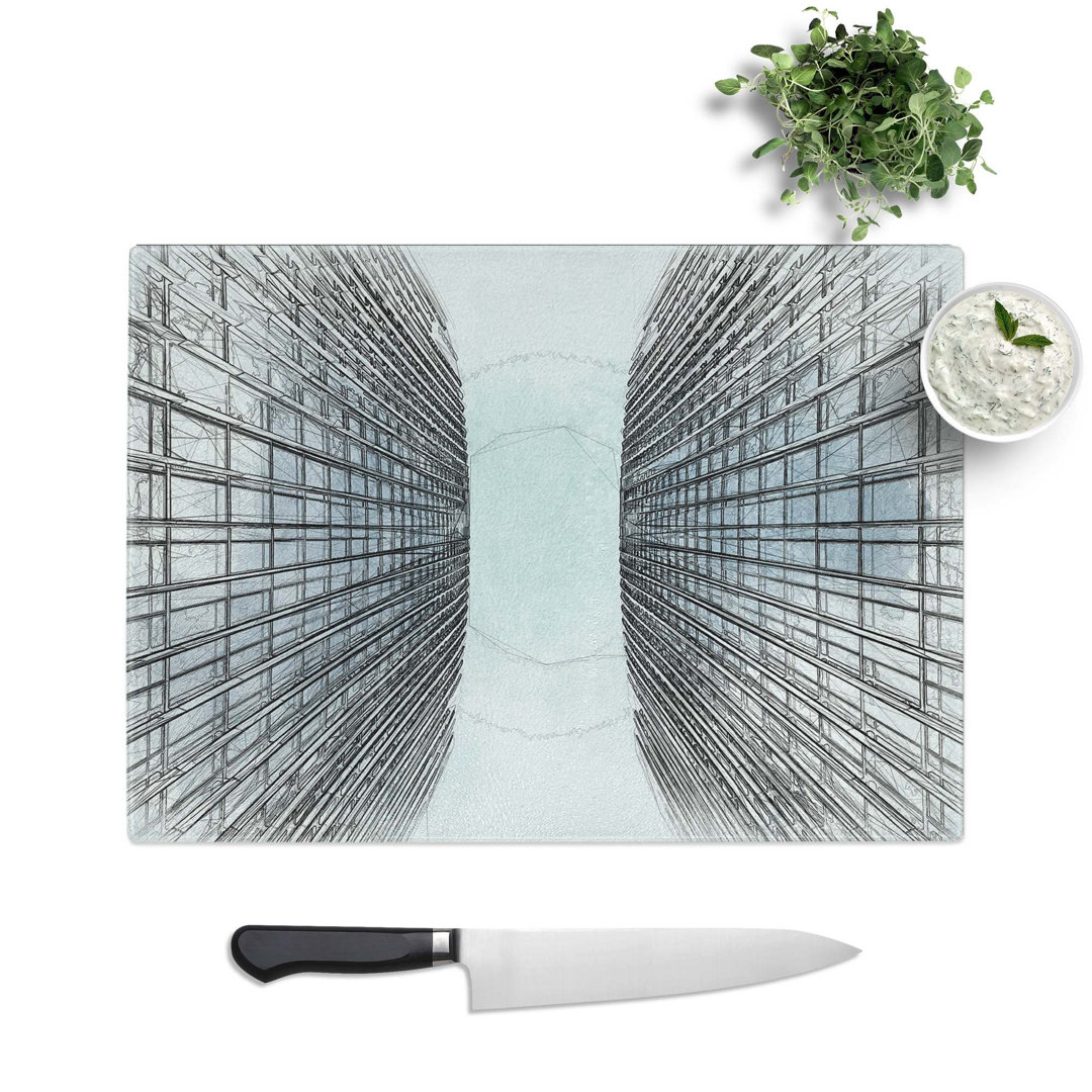 Tempered Glass Sketching the Architecture Vol.48 Chopping Board
