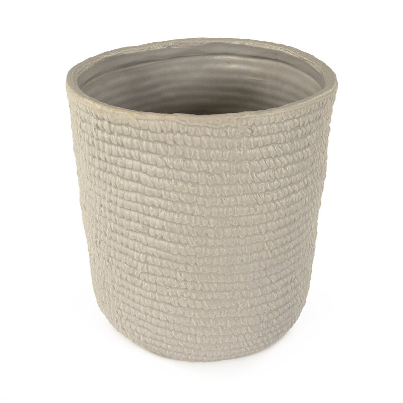 Vase de table intérieur / extérieur 10 po Demelza, Gris