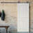 80'' Solid + Manufactured Wood Paneled Primed without Installation Hardware Kit Barn Door-20573301-64563040