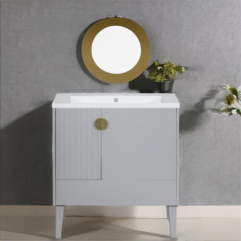 Meuble-lavabo simple 30 po avec dessus Shanila