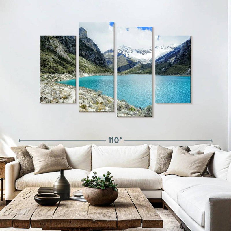 Lagon bleu d'Alvord Llanganuco, H 54 po x l 84 po