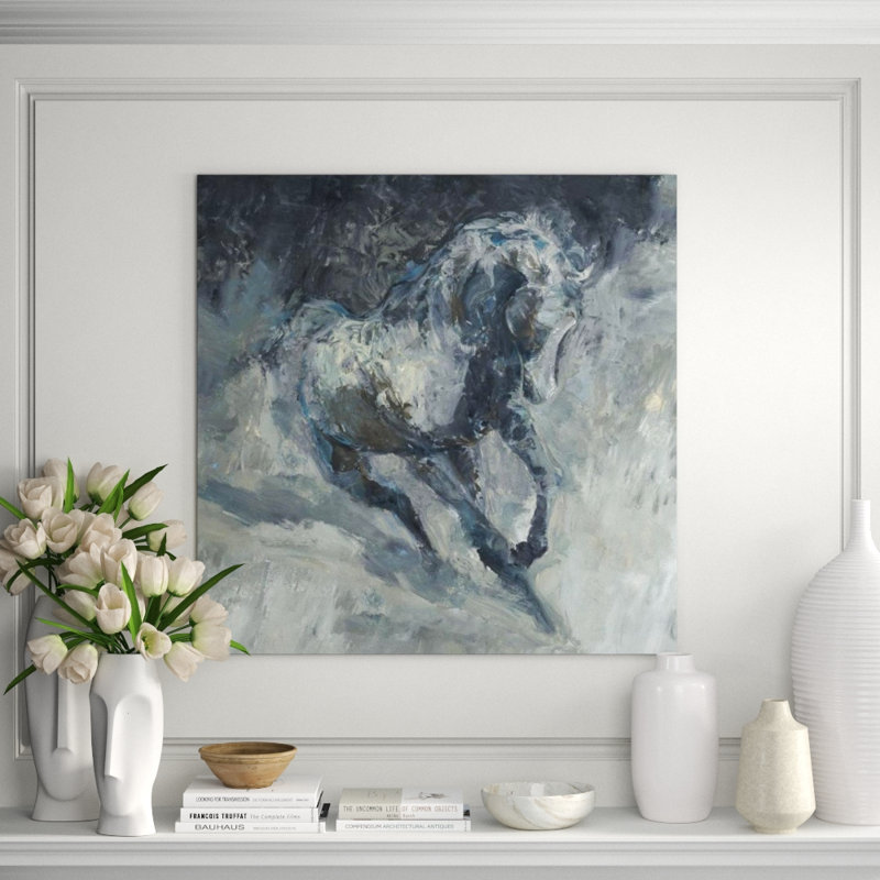 Carried Away Painting by D’Alessandro Léon, Knife Gel, 40" H x 40" W
