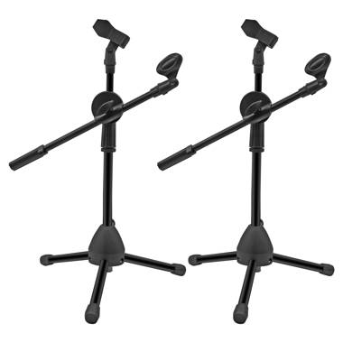 Collapsible Mic Stand with Phone and Tablet Holders - 5 Core